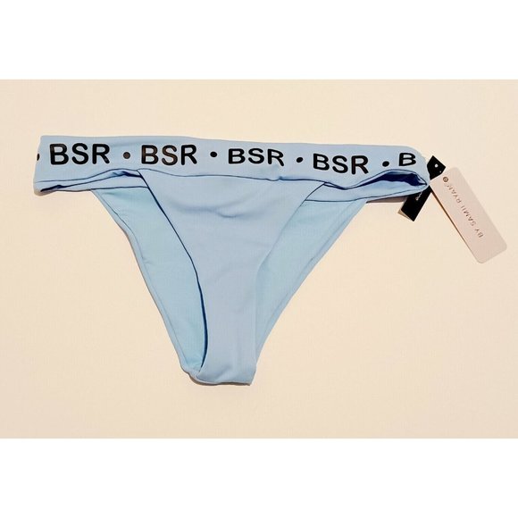 BSR By Samii Ryan Cheeky Coverage Break The Rules Bikini Bottoms Blue - Picture 3 of 9